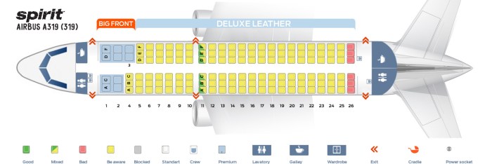 Spirit airlines airbus a319 seating