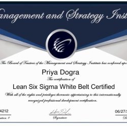 Six sigma white belt certification answers