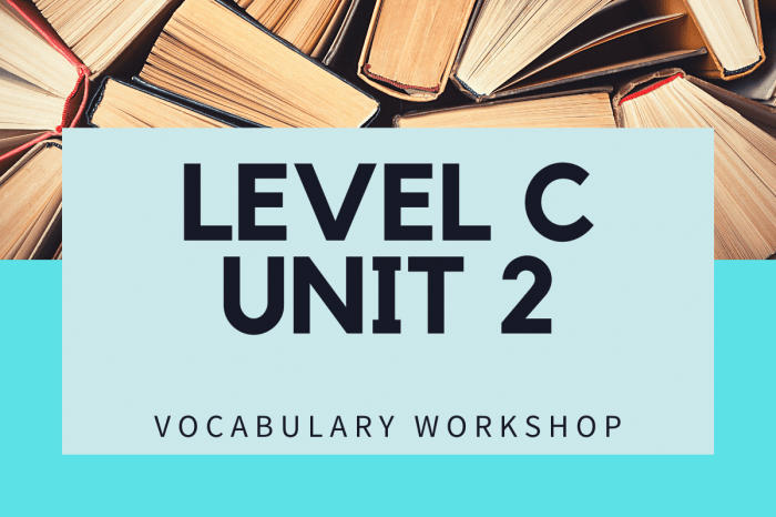 Vocabulary workshop level c unit 7