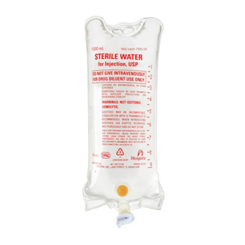 Sterile water for oxygen concentrator