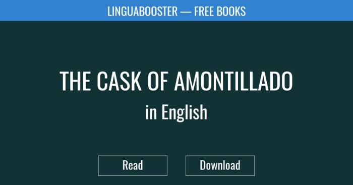 The cask of amontillado open book scavenger hunt