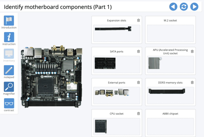 Hardware lab simulation 1-3 using motherboard connectors